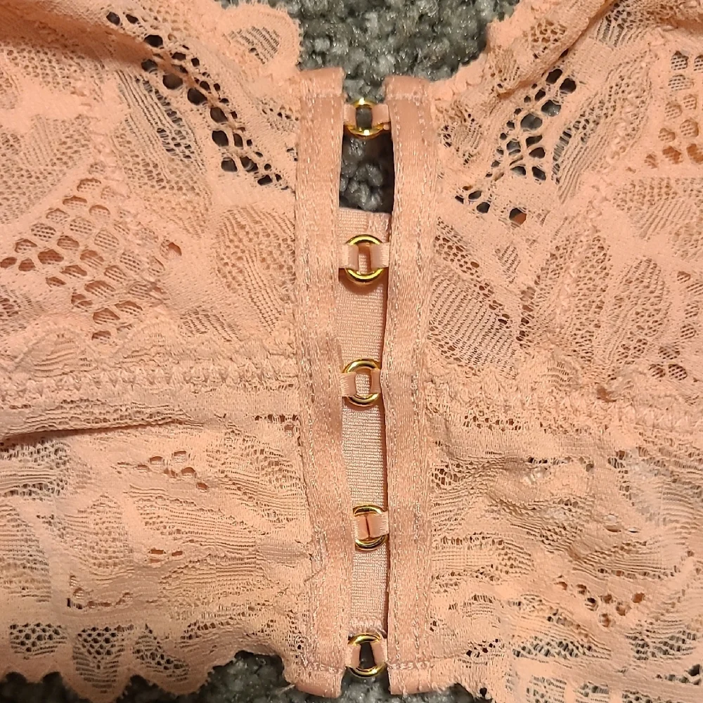 AERIE Lace Bralette in Peach - Picture 2 of 7